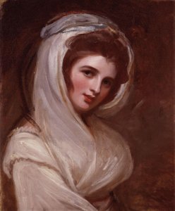 Emma, Lady Hamilton door George Romney