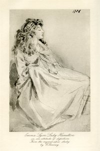 Emma Lady Hamilton door George Romney