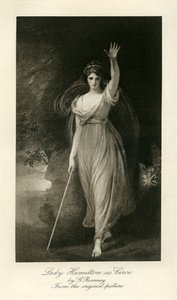 Emma Lady Hamilton door George Romney