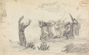 Studie naar figuurcompositie 12 door George Romney