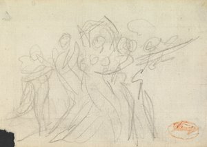 Studie naar figuurcompositie 27 door George Romney