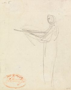 Figurenstudie twaalf door George Romney