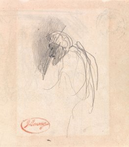 Figuur met hoofdbedekking door George Romney