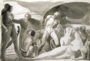 Howard bezoekt een Lazaretto door George Romney