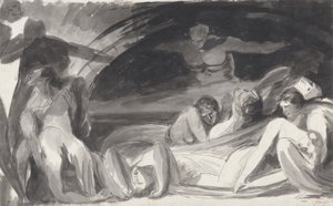 Howard bezoekt een gevangenis door George Romney