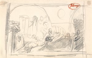 Howard op bezoek in de gevangenis door George Romney