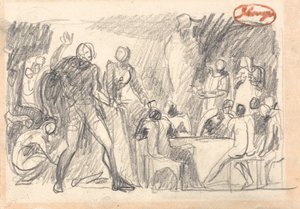 MacBeth: Banketscène door George Romney