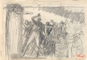 Macbeth: De banketscène door George Romney