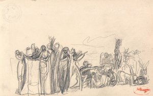 Mogelijk een Antediluviaans Onderwerp door George Romney