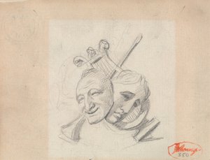 Richard Cumberland Frontispice door George Romney