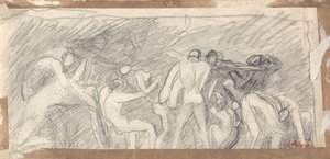 Satan als voorzitter van de hel door George Romney