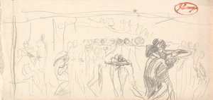 Satan als voorzitter van de hel door George Romney