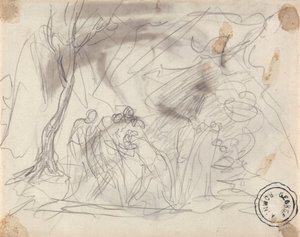 Schets voor Canidia en de Jeugd door George Romney