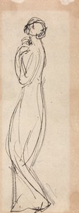Staand vrouwelijk figuur door George Romney