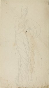 Staande vrouwenfiguur door George Romney