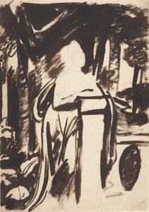 Studie voor het portret van Lady Elizabeth Monson door George Romney