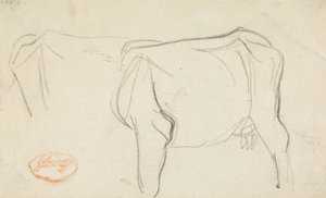 Studie van een koe door George Romney
