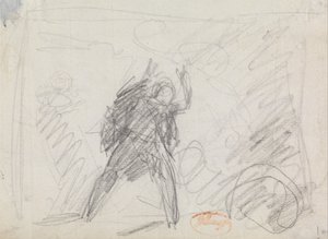 Studie van een staande figuur door George Romney