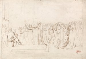 De beschuldiging van Susanna door de Ouderen door George Romney