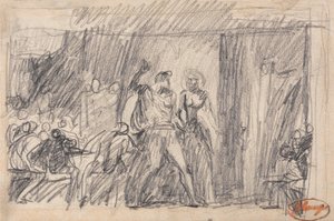 De banketscène: "Macbeth door George Romney