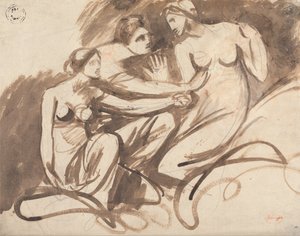 Drie jonge heksen door George Romney