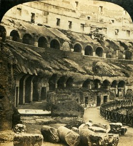 Het interieur van het Colosseum, Rome, Italië, c1909