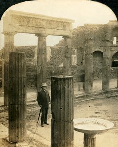 Driehoekig forum, ruïnes van Pompeii, Italië