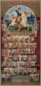 De Grote Generaals serie voor Allen & Ginter Cigarettes Brands door George S. Harris