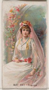 Meidag, Frankrijk, uit de Holidays-serie N80 voor Duke merk sigaretten, 1890 door George S. Harris and Sons