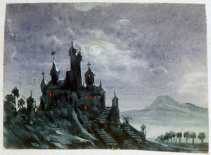 Fantasiekasteel in Maanlicht I, 1820-1876