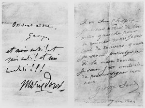Twee brieven aan Frederic Chopin, Nohant, juni 1844