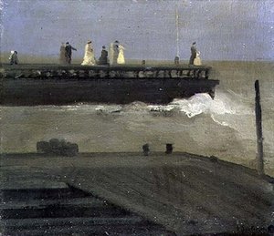 Op de pier