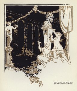 Illustratie voor The Happy Hypocrite door Max Beerbohm door George Sheringham