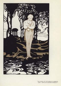 Illustratie voor De Gelukkige Hypocriet door Max Beerbohm (kleur litho) door George Sheringham