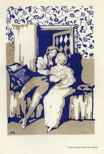 Illustratie voor De Gelukkige Hypocriet door Max Beerbohm door George Sheringham