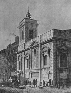Kerk van St. Mildred, Poultry, City of London, 1812 1911 door George Sidney Shepherd