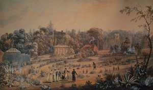 De Tuinen bij Battlesden House Bedfordshire door George Sidney Shepherd