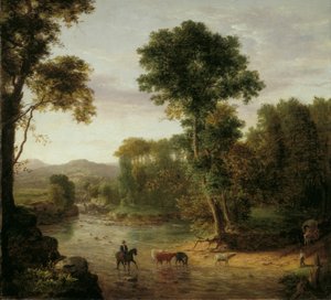 De oversteek van de doorwaadbare plaats door George Snr. Inness