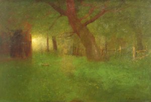 Zonsondergang in de Old Orchard door George Snr. Inness