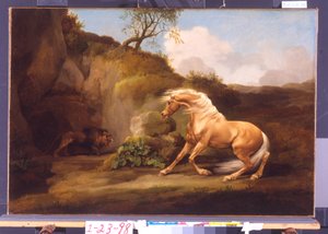 Een paard bang gemaakt door een leeuw, ca. 1790-5