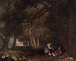 Rust na het jagen door George Stubbs