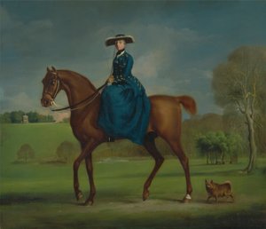 De Gravin van Coningsby in het Kostuum van de Charlton Hunt