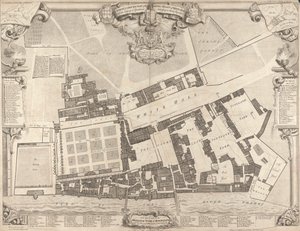 Een Onderzoek & Grondplan van het Koninklijk Paleis in Whitehall door George Vertue