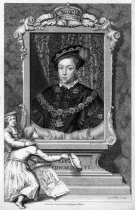 Edward VI, koning van Engeland, 18e eeuw door George Vertue