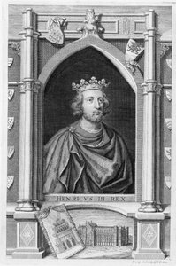 Hendrik III, koning van Engeland door George Vertue