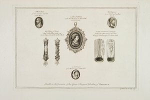 Juwelen in het bezit van Hare Genade Margaret Hertogin van Portland, 1749 door George Vertue
