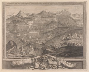 De Slagorde van Carberry-hill Bij Edinburgh met de Overgave van Mary Queen of Scots aan de Geconfedereerde Heren van Schotland, en de Ontsnapping van Graaf Bothwell, 1567
