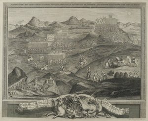 De slagorde van Carberry Hill nabij Edinburgh in 1567, c.1738