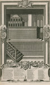 Het Monument van Koning Edward I door George Vertue