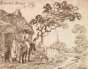Landelijk tafereel door George Walker